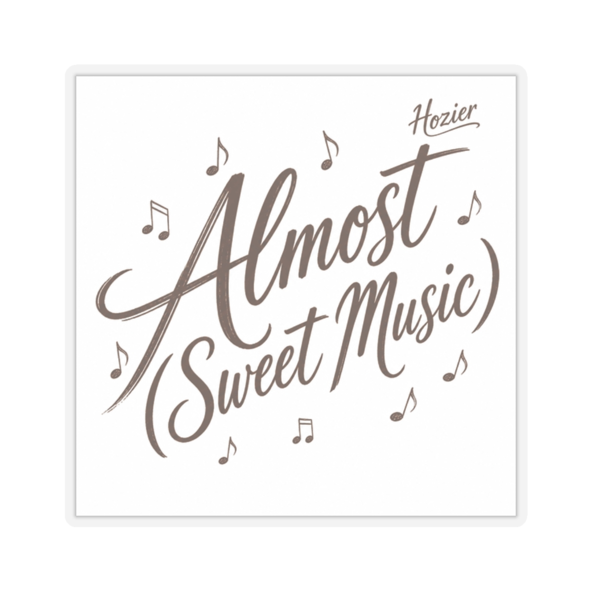 Hozier "Almost (Sweet Music)" Sticker - Official stickers merchandise