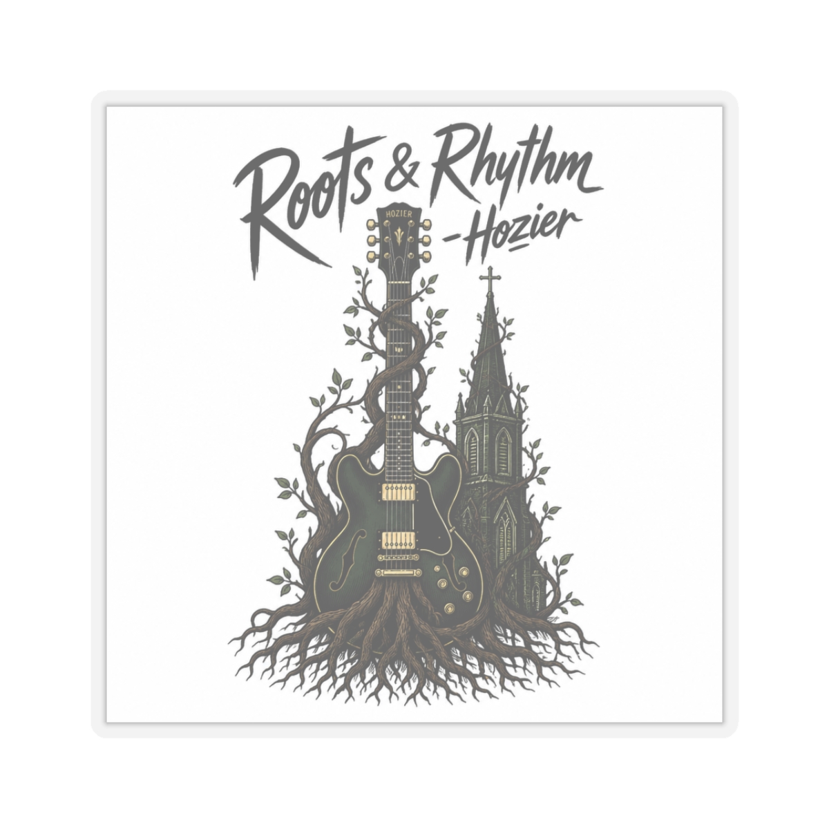 Hozier Steeple Sticker - alternate angle 1, merchandise