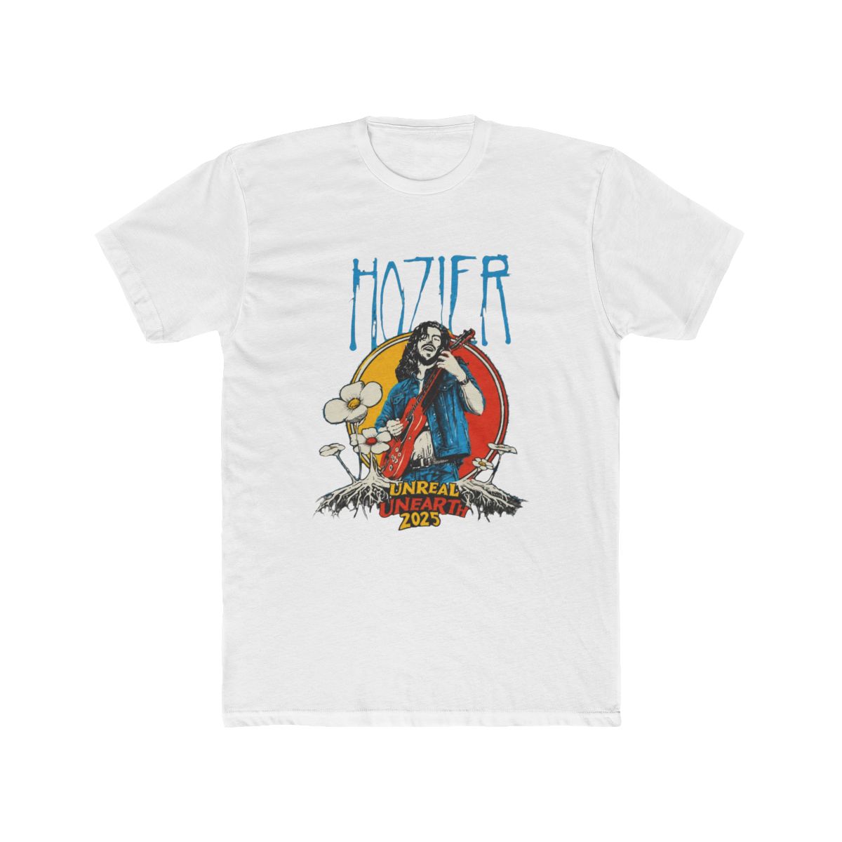 Unreal Unearth 2025 Black Flower T Shirt | Hozier - Official t-shirts merchandise