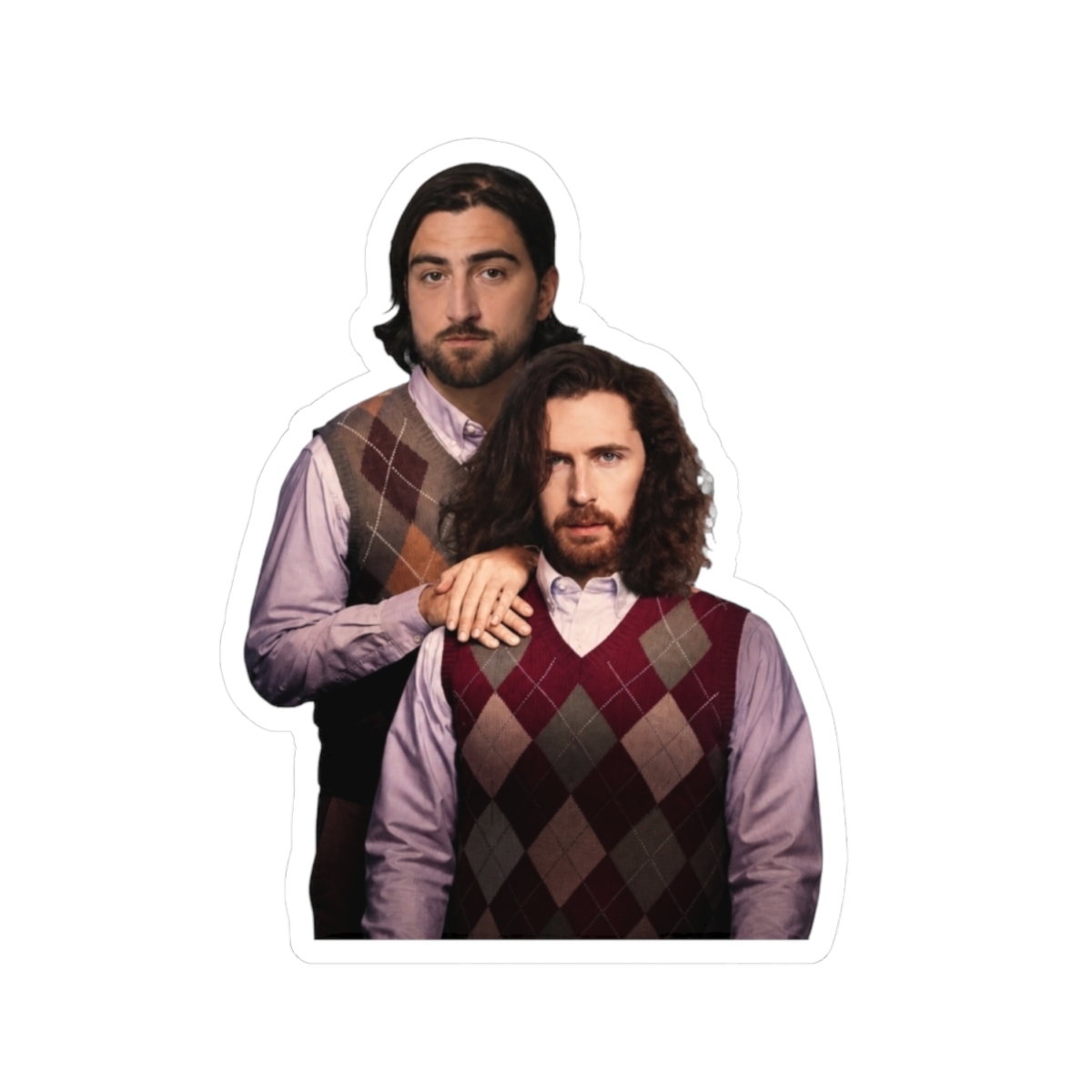 Hozier And Noah Kahan Step Brothers Sticker - alternate angle 1, merchandise