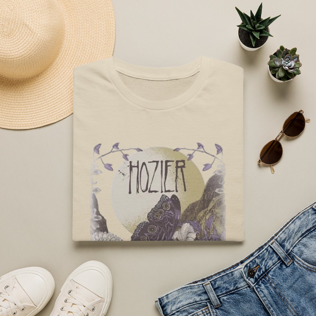 Hozier Floral Illustration T-Shirt | Band Tee, Vintage Botanical | Hozier Merch