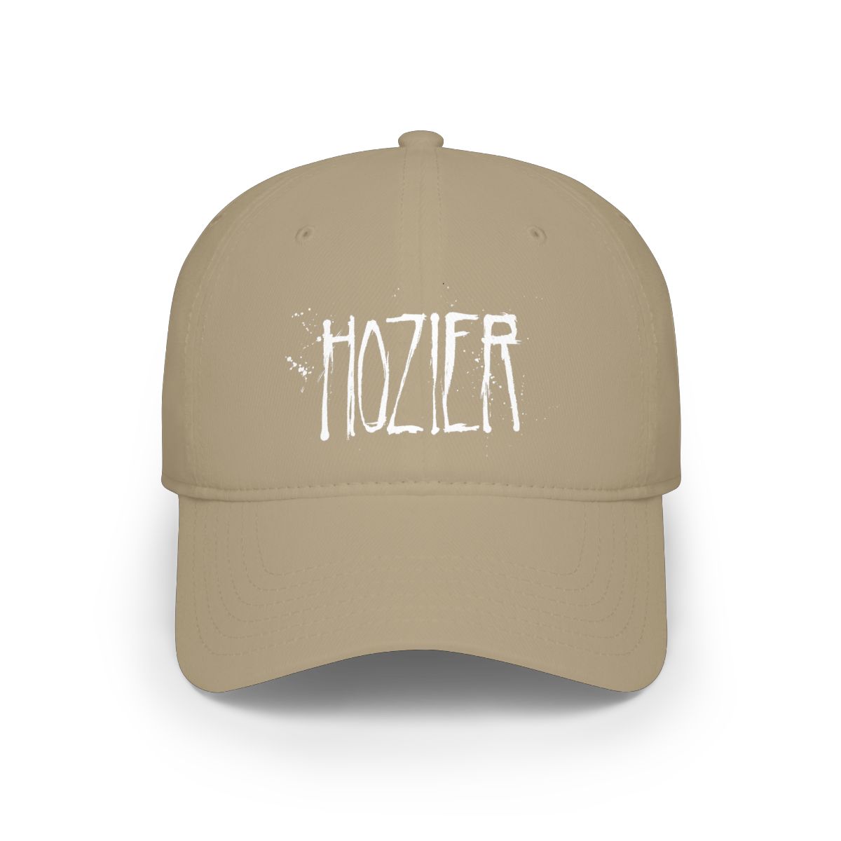 Grunge Handwritten Band Logo Cap | Baseball Cap | Hozier Merch - alternate angle 2, merchandise